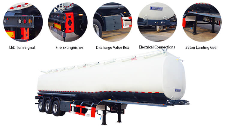 3 Axle 45000L Diesel Tanker Trailer for Sale in Mexico
