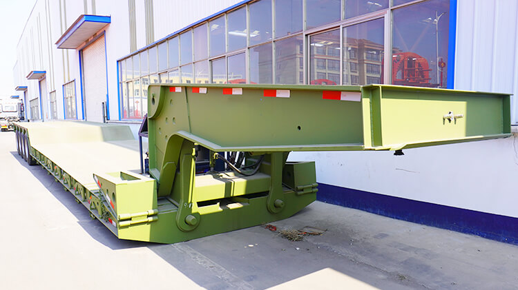 Heavy Duty 4 Axle Lowboy Trailer for Sale in Mexico