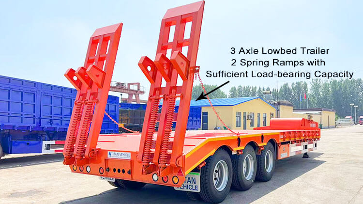 3 Axle 60 Ton Semi Low Bed Trailer - Low Bed Semi Trailer for Sale in Mexico