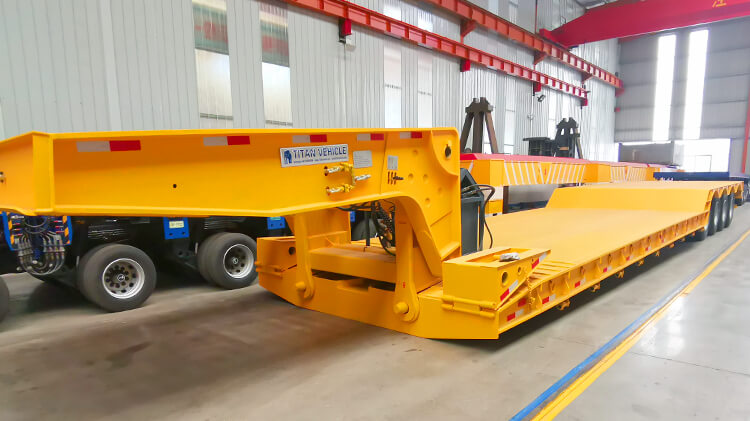 Heavy Equipment Transport 100 Ton Lowboy Trailer for Sale in Mexico