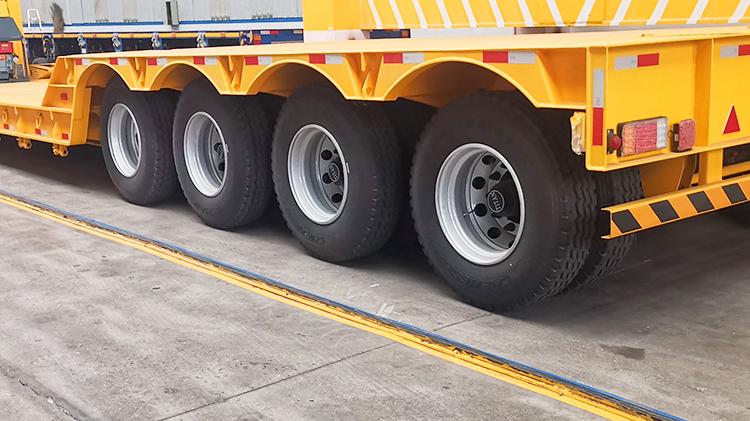 Heavy Equipment Transport 100 Ton Lowboy Trailer for Sale in Mexico