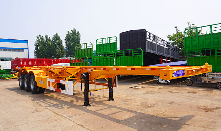 Container Skeletal Trailer | Skeletal Semi Trailer for Sale in Manzanillo Mexico