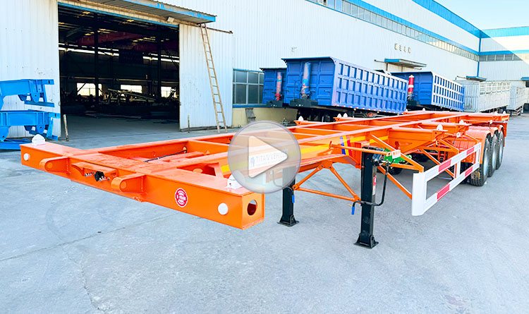 Chassis for Container Transport | Shipping Container Chassis Trailer for Sale in Mexico