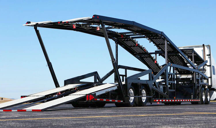 Open 7 Car Carrier Trailer for Sale in Mexico