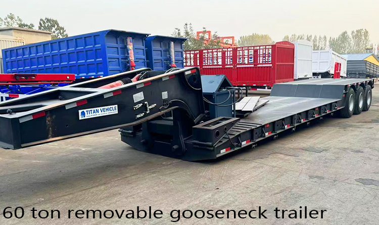 3 Axle Removable Gooseneck Lowboy Trailer for Sale in Mexico