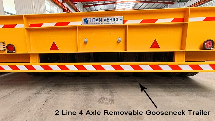 2 Line 4 Axle Gooseneck Lowboy Trailer for Sale in Mexico