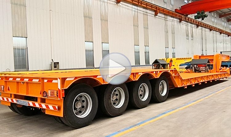 4 Axle 100 Ton Removable Gooseneck Trailer RGN for Sale in Mexico