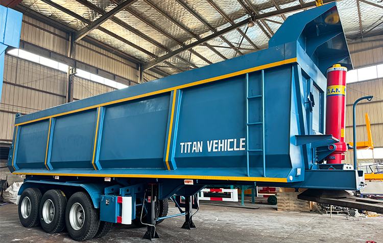 U Type 3 Axle Steel End Dump Trailer for Sale Near Me in Mexico