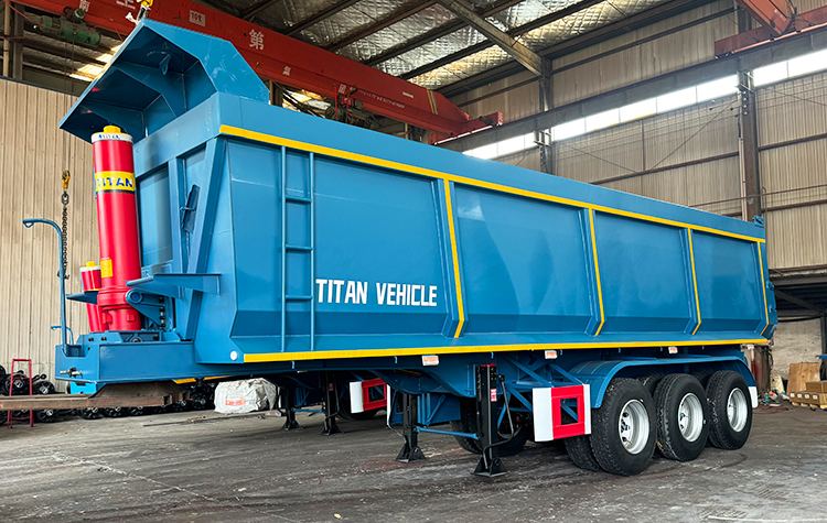 U Type 3 Axle Steel End Dump Trailer for Sale Near Me in Mexico