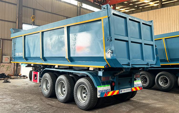 U Type 3 Axle Steel End Dump Trailer for Sale Near Me in Mexico