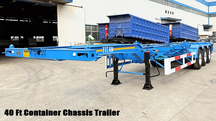 3 Axle 40 Ft Gooseneck Skeletal Trailer for Sale in Mexico