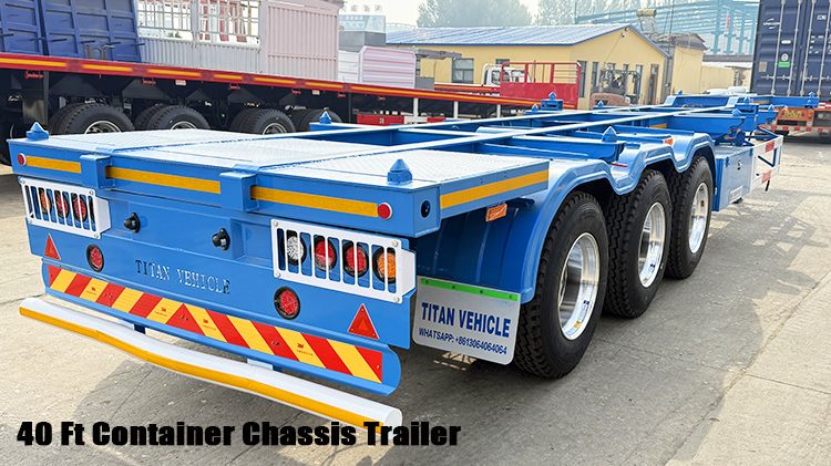 3 Axle 40 Ft Gooseneck Skeletal Trailer for Sale in Mexico