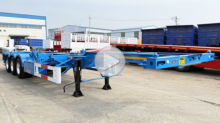 3 Axle 40 Ft Gooseneck Skeletal Trailer for Sale in Mexico
