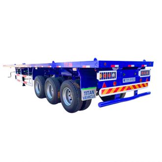 New 40 Feet Tri Axle Flatbed Trailers