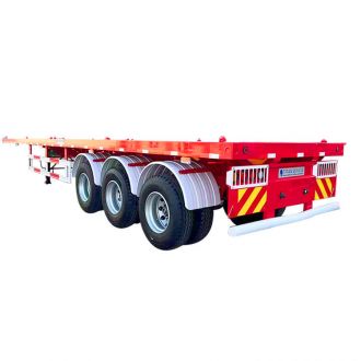 3 Axle Semi Truck Flatbed Trailer