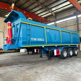 3 Axle U Type End Dump Trailer