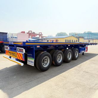 4 Axle 80 Ton Flat Bed Semi Trailer