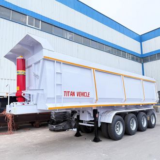 4 Axle 80 Ton Hydraulic Dump Trailer