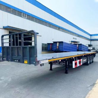 Remolque de plataforma de 3 ejes y 40 pies